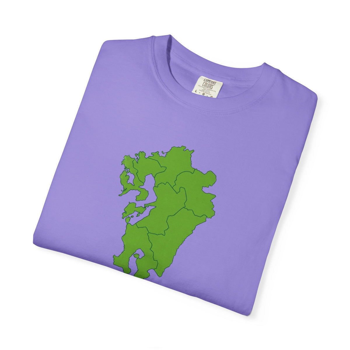 九州地方 地図デザイン Tシャツ｜ユニセックス コットンTシャツ