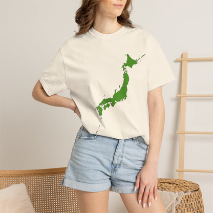 日本列島マップ Tシャツ｜精密地図デザイン｜Japan Map｜ユニセックス コットンTシャツ
