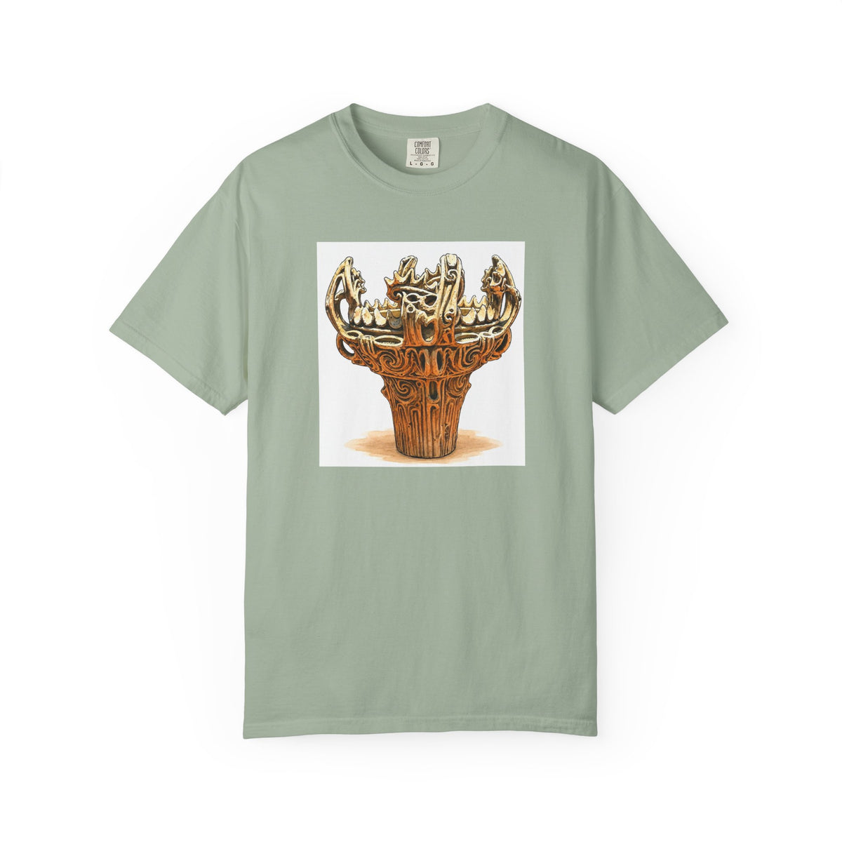 火焔型土器 Tシャツ｜縄文文化デザイン｜ユニセックス コットンTシャツ