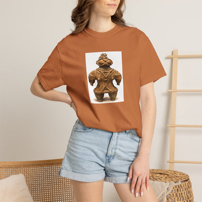 遮光器土偶 Tシャツ｜縄文文化デザイン｜ユニセックス コットンTシャツ