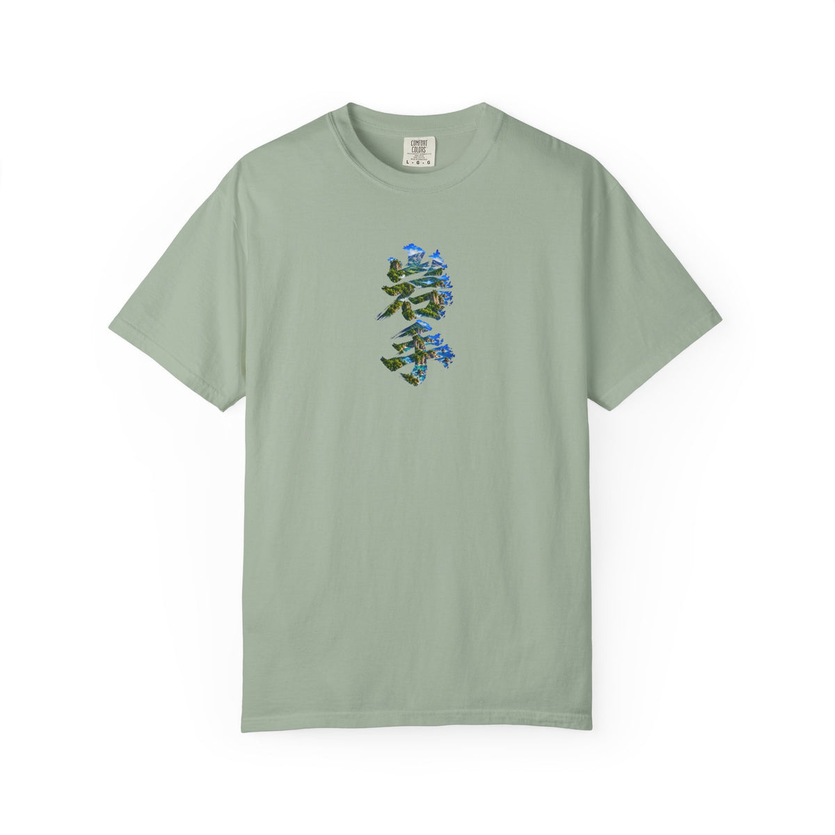 岩手の自然を描く毛筆Tシャツ｜三陸リアス海岸・山・森林デザイン