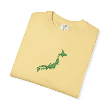 日本列島マップ Tシャツ｜主要都市入り｜Japan Map｜ユニセックス コットンTシャツ