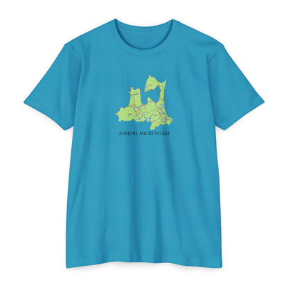 青森県道の駅マップTシャツ — 道の駅全28所