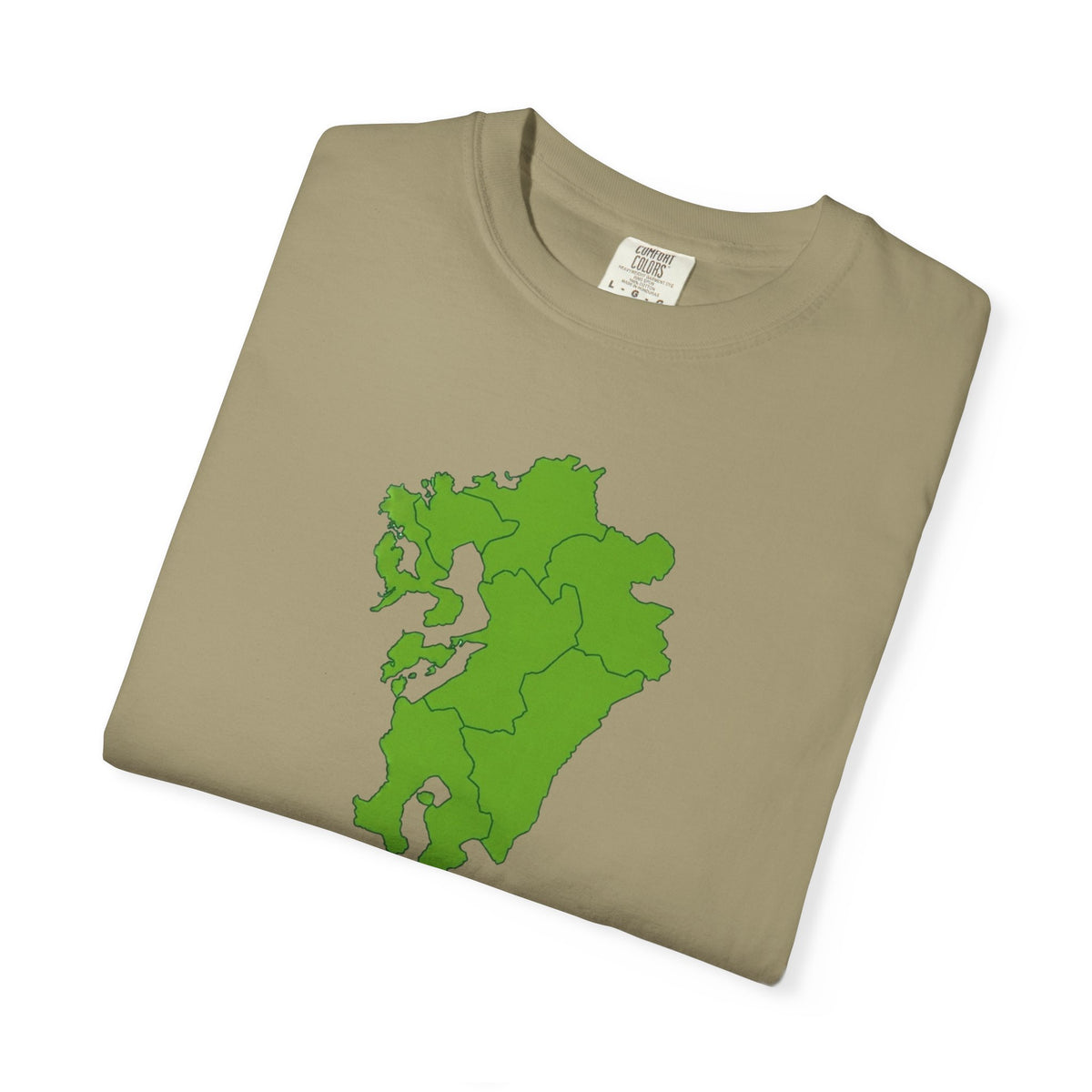 九州地方 地図デザイン Tシャツ｜ユニセックス コットンTシャツ