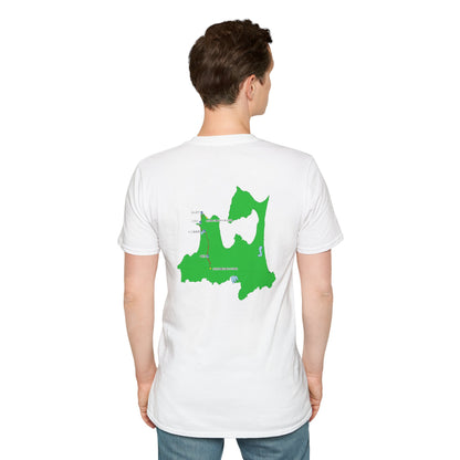 国道３３９号線　階段国道Tシャツ　 — 青森　道の駅４ヵ所ルートマップ