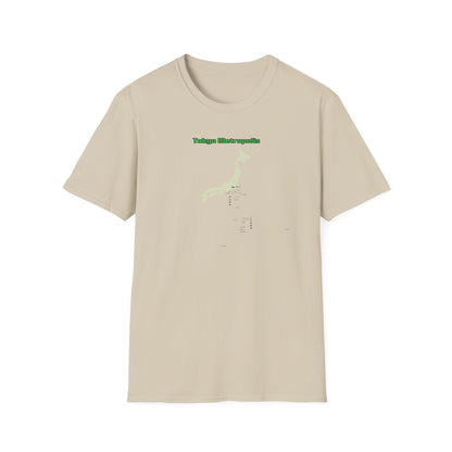 東京都 地図デザインTシャツ｜TOKYO METROPOLIS・伊豆諸島・小笠原諸島｜ユニセックス コットンTシャツ