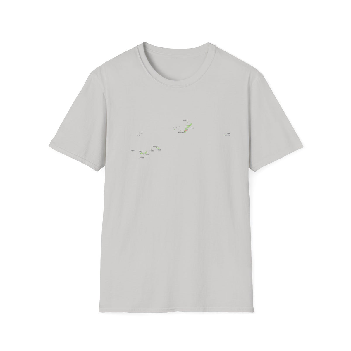 Okinawa Prefecture Map T-Shirt with Island Names & Naha | Japanese Geography Tee