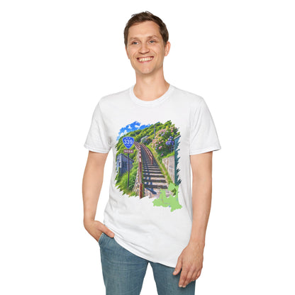 Route 339 Staircase National Highway T-Shirt | Cape Tappi Aomori