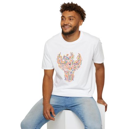 彩炎 JOMON｜カラフル火焔型土器 Tシャツ