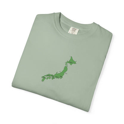 日本列島マップ Tシャツ｜主要都市入り｜Japan Map｜ユニセックス コットンTシャツ