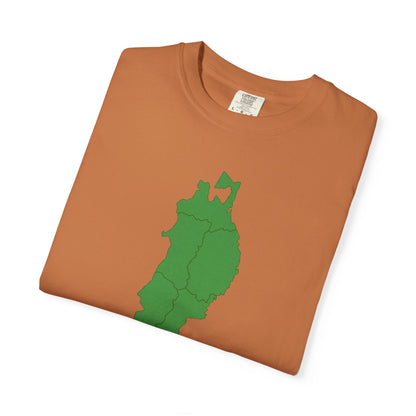 東北地方 地図デザイン Tシャツ｜ユニセックス コットンTシャツ