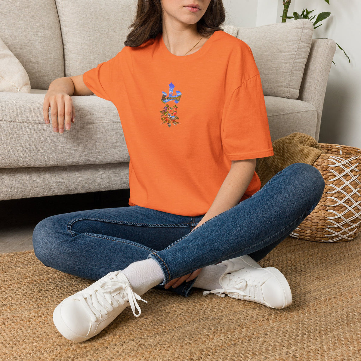 山梨 Tシャツ｜富士山・河口湖・ぶどう・桃・昇仙峡 毛筆漢字デザイン