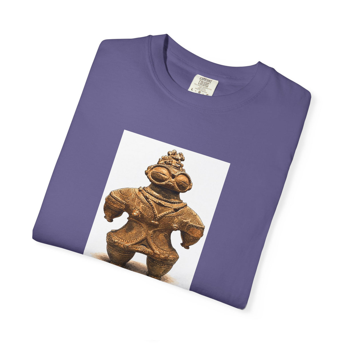 遮光器土偶 Tシャツ｜縄文文化デザイン｜ユニセックス コットンTシャツ