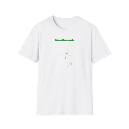 東京都 地図デザインTシャツ｜TOKYO METROPOLIS・伊豆諸島・小笠原諸島｜ユニセックス コットンTシャツ