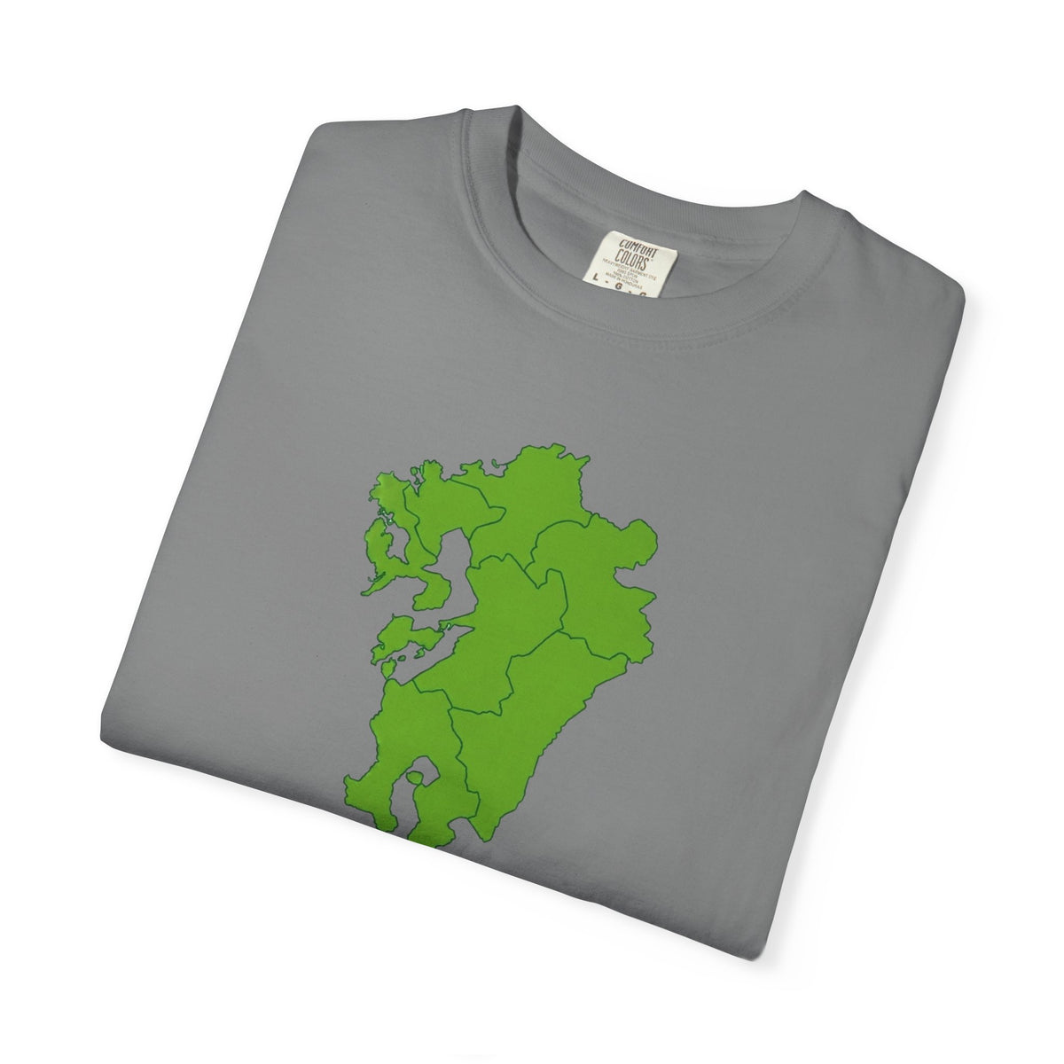 九州地方 地図デザイン Tシャツ｜ユニセックス コットンTシャツ