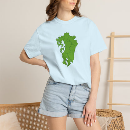 九州地方 地図デザイン Tシャツ｜ユニセックス コットンTシャツ