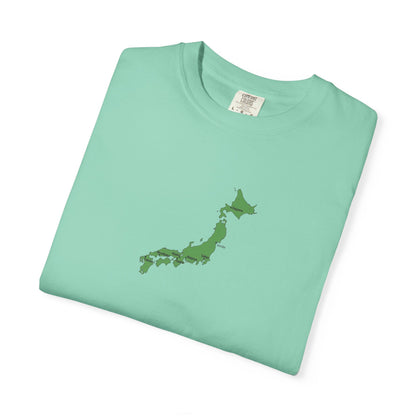 日本列島マップ Tシャツ｜主要都市入り｜Japan Map｜ユニセックス コットンTシャツ