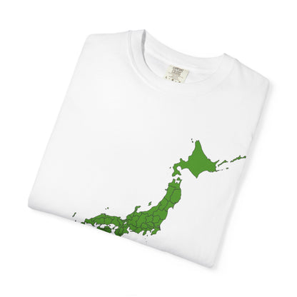日本47都道府県マップ Tシャツ｜県境入り日本地図デザイン｜Detailed Japan Map｜ユニセックス コットンTシャツ