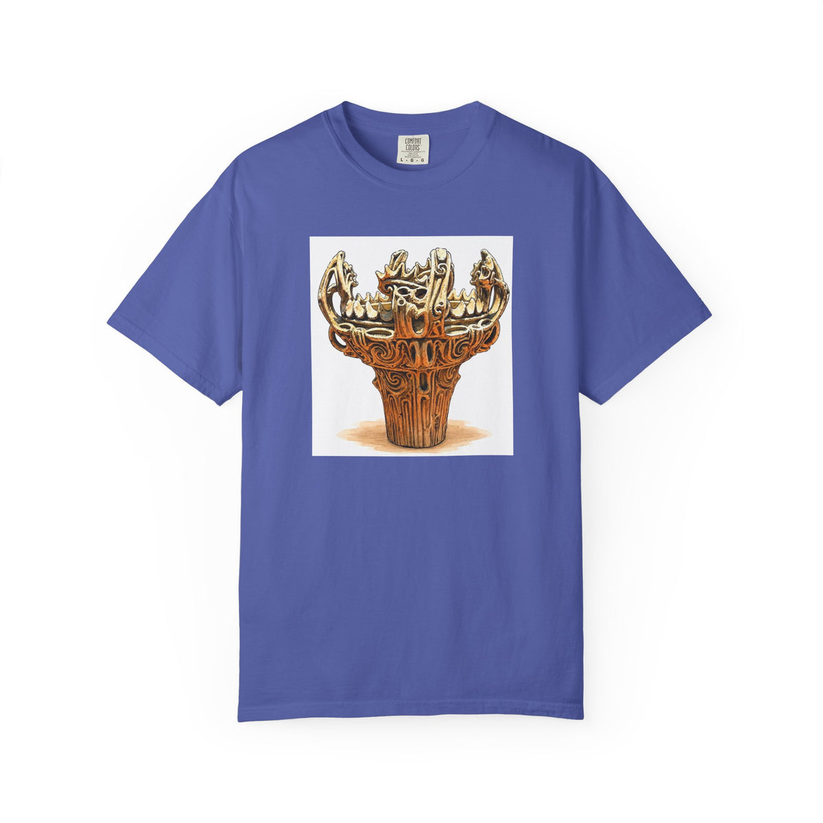 火焔型土器 Tシャツ｜縄文文化デザイン｜ユニセックス コットンTシャツ