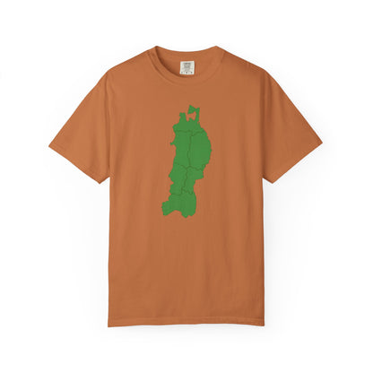 東北地方 地図デザイン Tシャツ｜ユニセックス コットンTシャツ