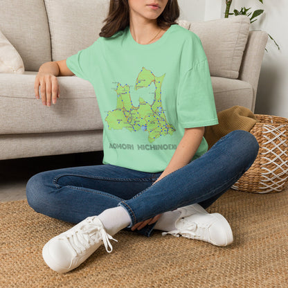 Aomori Michi-no-Eki Map T-Shirt | All 28 Roadside Stations