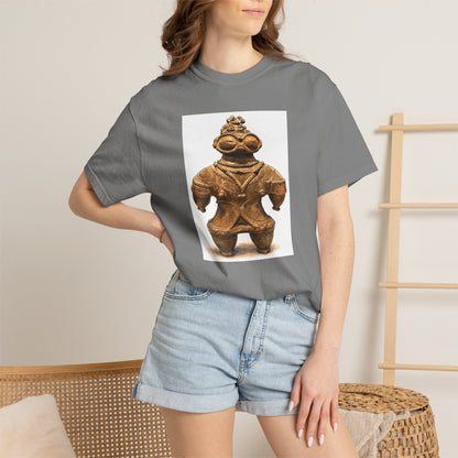 遮光器土偶 Tシャツ｜縄文文化デザイン｜ユニセックス コットンTシャツ
