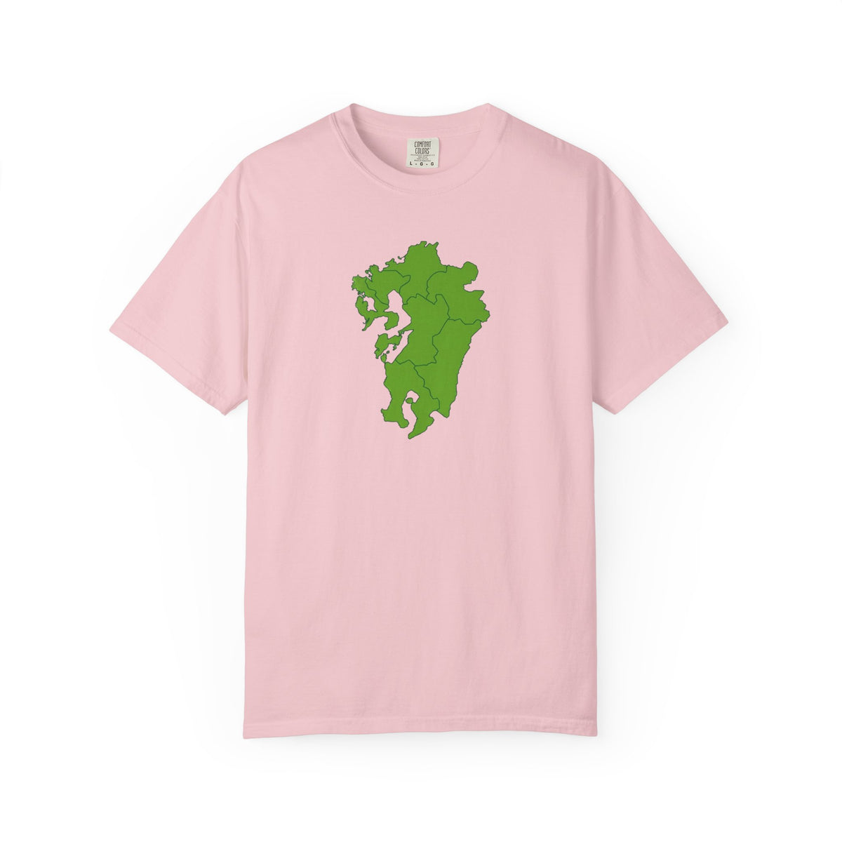 九州地方 地図デザイン Tシャツ｜ユニセックス コットンTシャツ