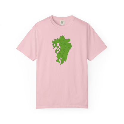 九州地方 地図デザイン Tシャツ｜ユニセックス コットンTシャツ