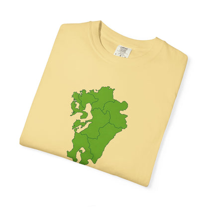 九州地方 地図デザイン Tシャツ｜ユニセックス コットンTシャツ