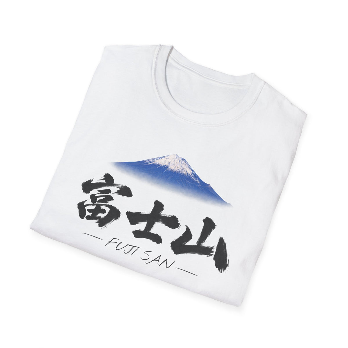 富士山 Mount Fuji T-Shirt | Japanese Calligraphy & Fuji San Photo Art Tee