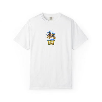 秋田　なまはげ　と　稲穂　毛筆Tシャツ｜男鹿半島・田んぼ風景デザイン