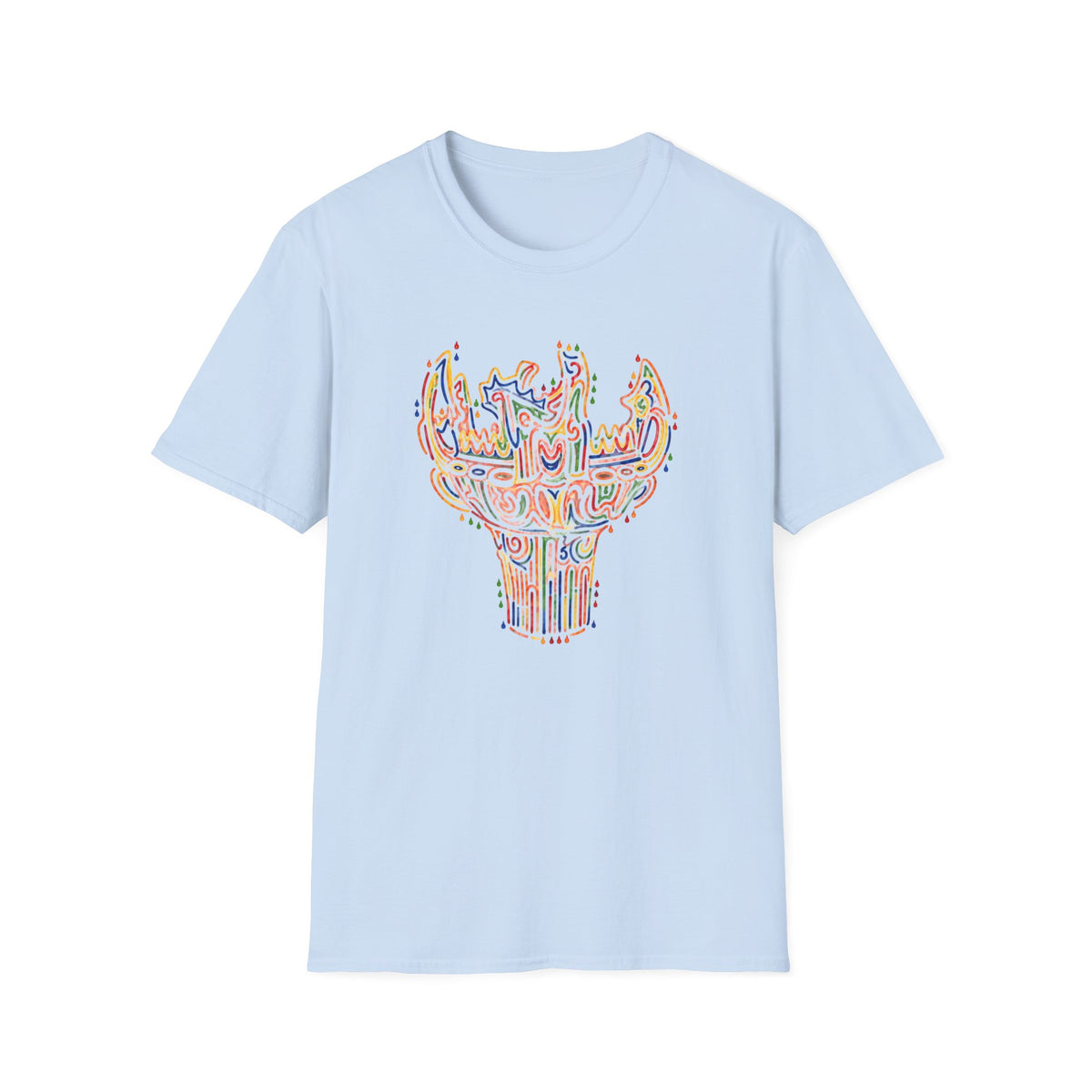 彩炎 JOMON｜カラフル火焔型土器 Tシャツ