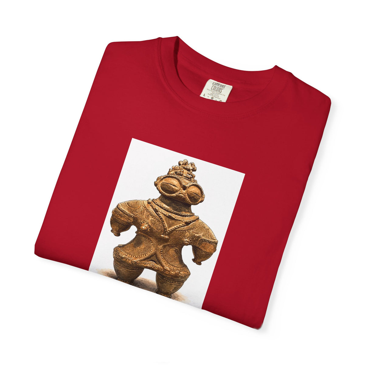 遮光器土偶 Tシャツ｜縄文文化デザイン｜ユニセックス コットンTシャツ