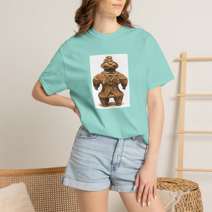 遮光器土偶 Tシャツ｜縄文文化デザイン｜ユニセックス コットンTシャツ