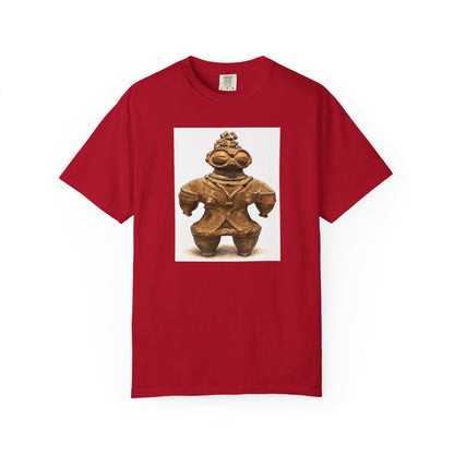 遮光器土偶 Tシャツ｜縄文文化デザイン｜ユニセックス コットンTシャツ