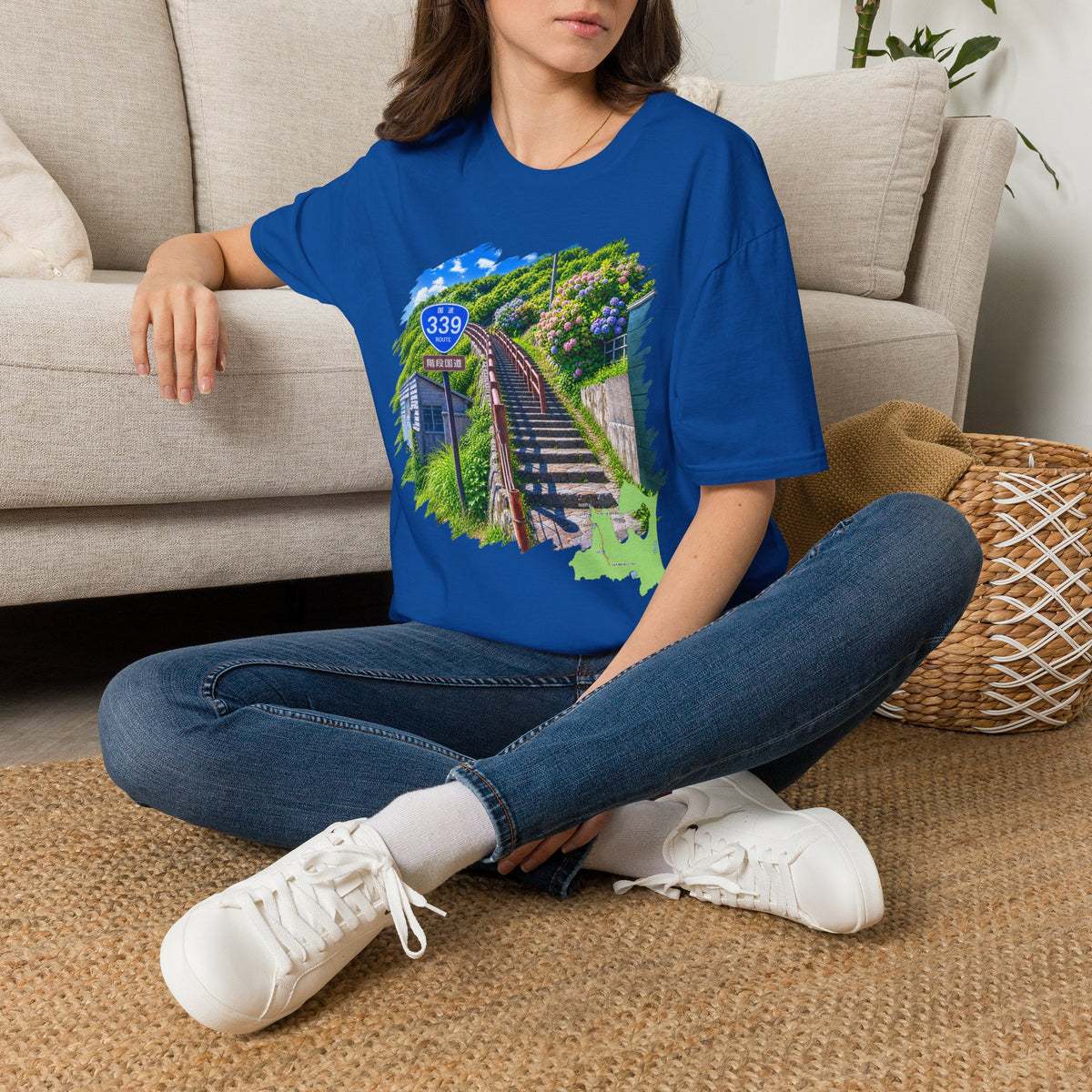 Route 339 Staircase National Highway T-Shirt | Cape Tappi Aomori