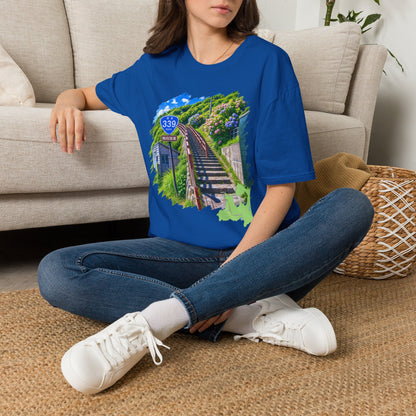 Route 339 Staircase National Highway T-Shirt | Cape Tappi Aomori