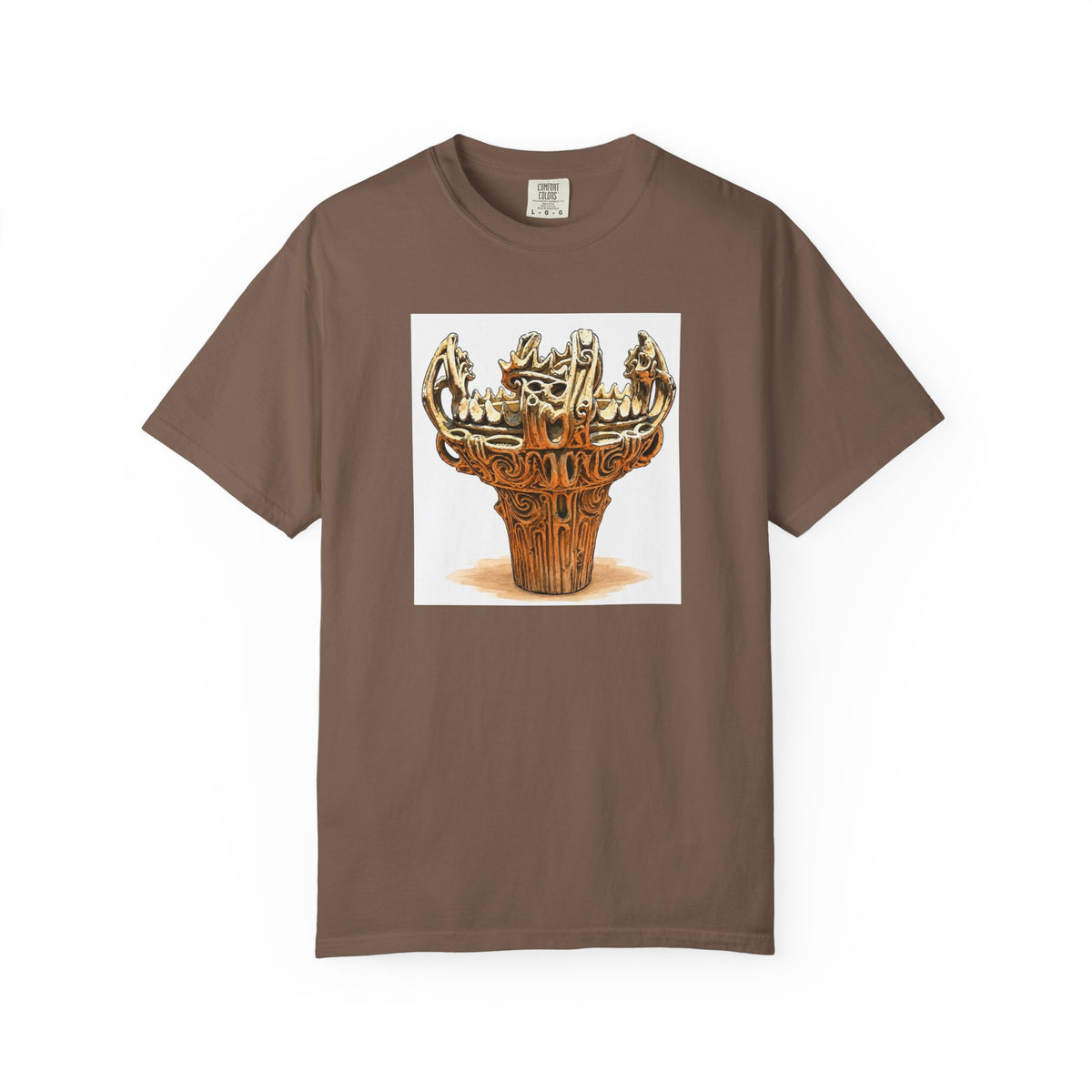 火焔型土器 Tシャツ｜縄文文化デザイン｜ユニセックス コットンTシャツ