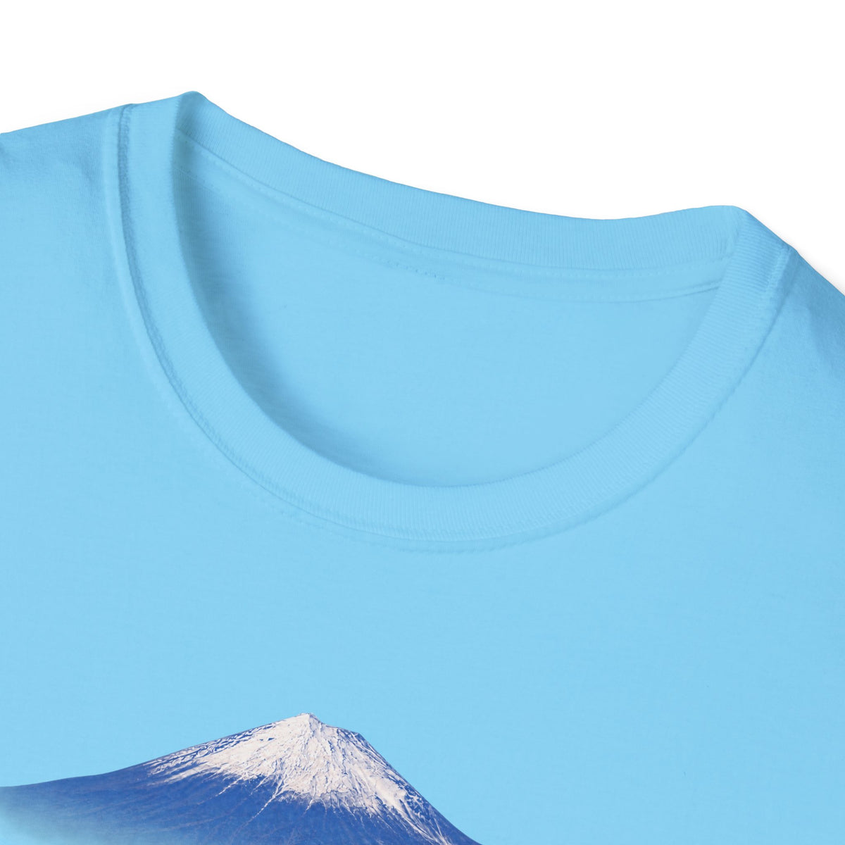 富士山 Tシャツ ― 日本、三保の松原から望む富士・毛筆漢字「富士山」FUJI SAN