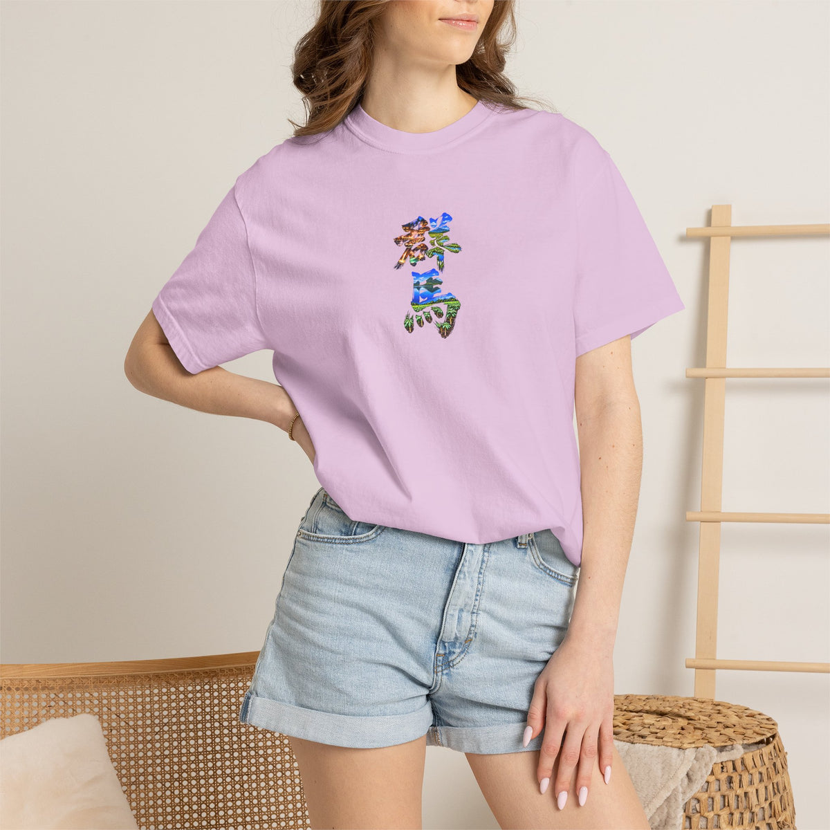 群馬 Tシャツ｜草津温泉・尾瀬・榛名山・こんにゃく畑を描いた毛筆漢字デザイン