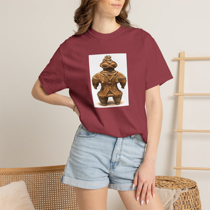 遮光器土偶 Tシャツ｜縄文文化デザイン｜ユニセックス コットンTシャツ