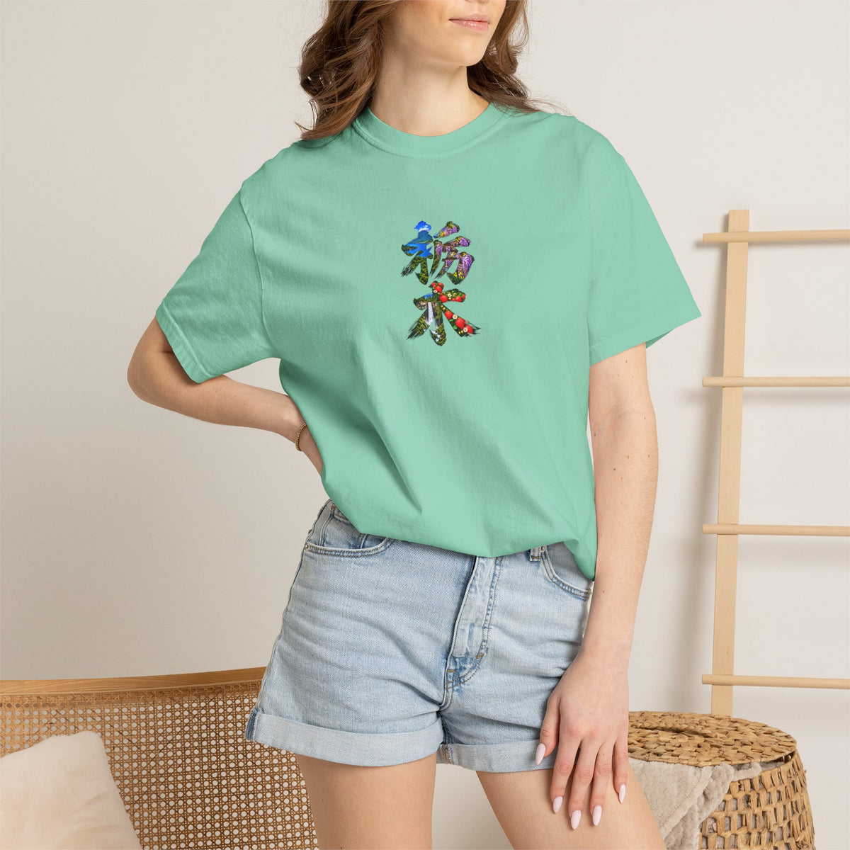栃木 Tシャツ｜男体山・中禅寺湖・華厳の滝・藤・いちご 毛筆漢字デザイン