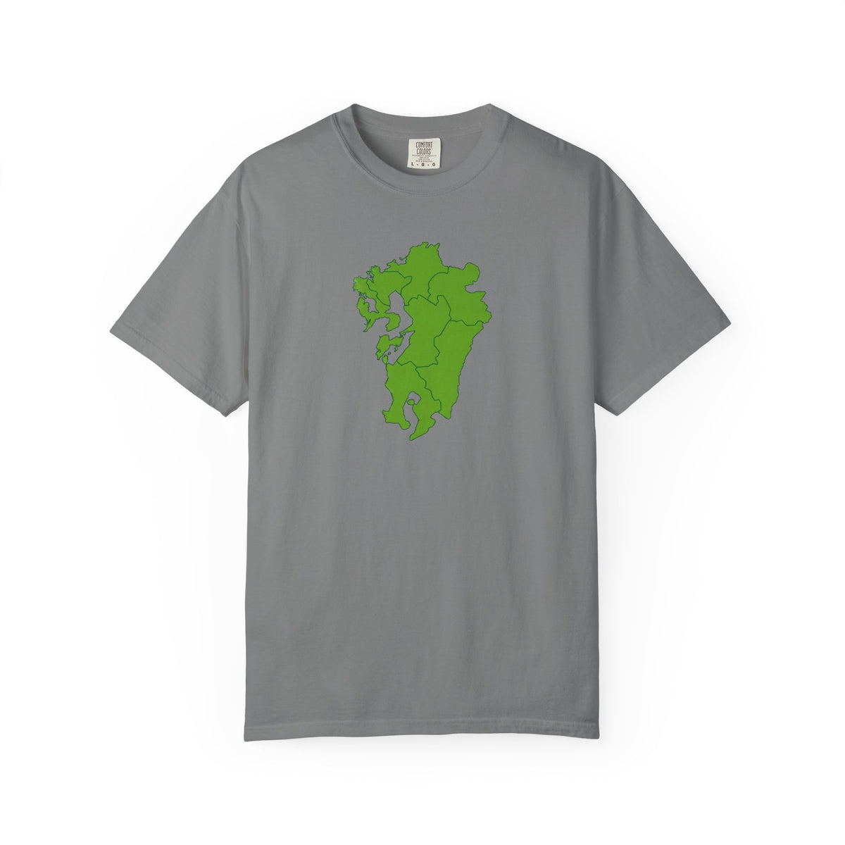 九州地方 地図デザイン Tシャツ｜ユニセックス コットンTシャツ