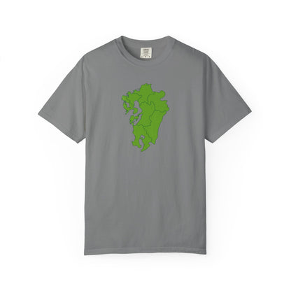 九州地方 地図デザイン Tシャツ｜ユニセックス コットンTシャツ