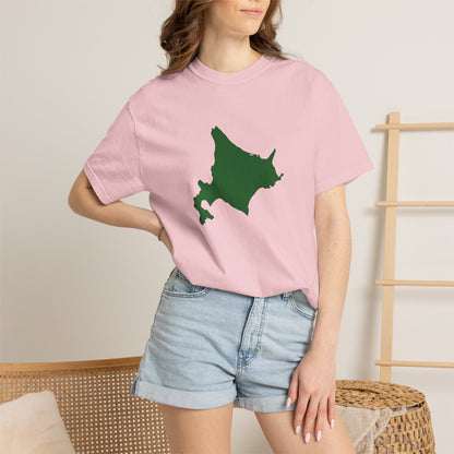 北海道 地図デザイン Tシャツ｜ユニセックス コットンTシャツ