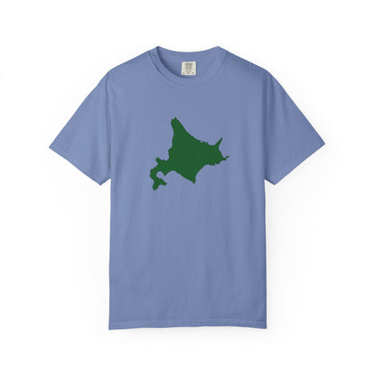 北海道 地図デザイン Tシャツ｜ユニセックス コットンTシャツ