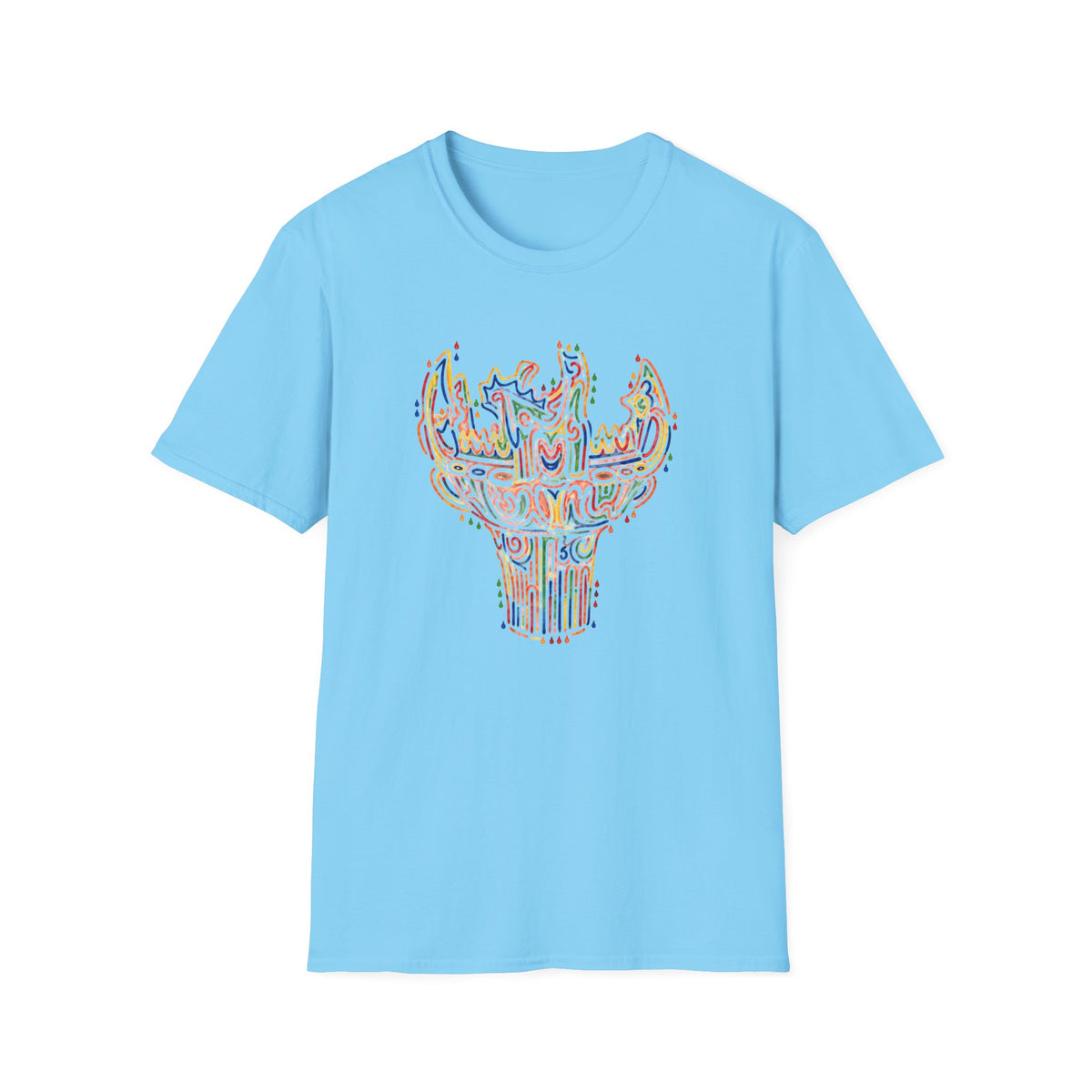 彩炎 JOMON｜カラフル火焔型土器 Tシャツ