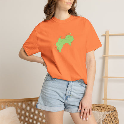Shikoku Map T-Shirt | Japan Island & Coastal Map Design | Unisex Cotton Tee