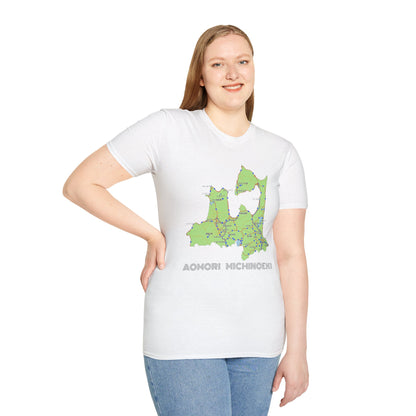Aomori Michi-no-Eki Map T-Shirt | All 28 Roadside Stations