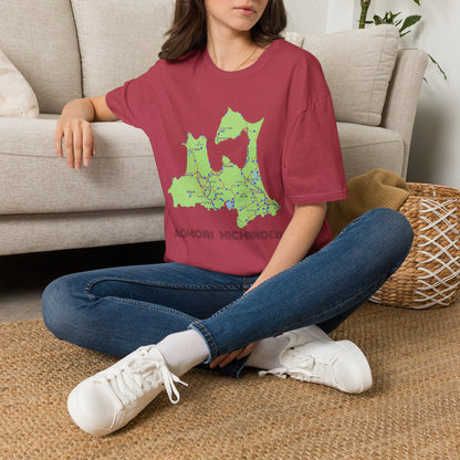Aomori Michi-no-Eki Map T-Shirt | All 28 Roadside Stations
